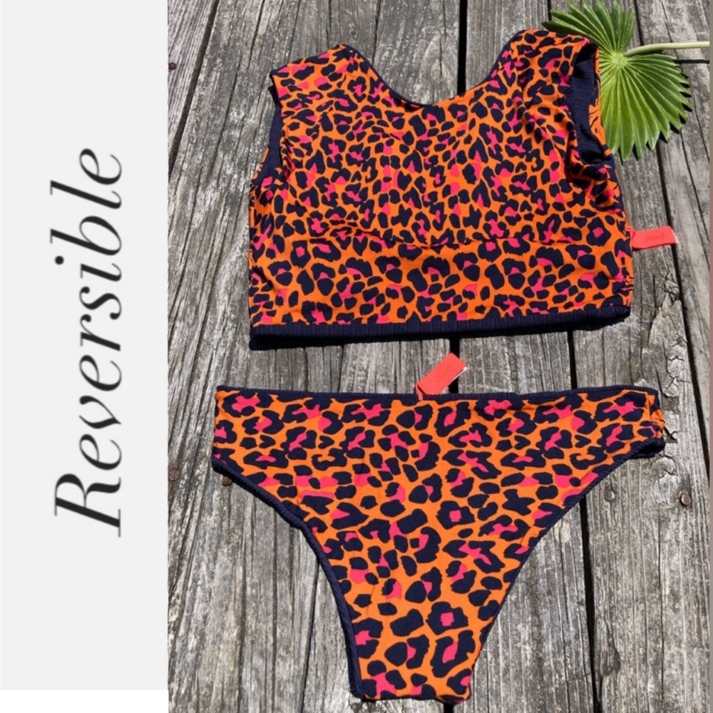 MAAJI Set - Camsu Short Sleeve Crop Bikini Top & Sublime Cheeky Bottoms M/S - Picture 9 of 16